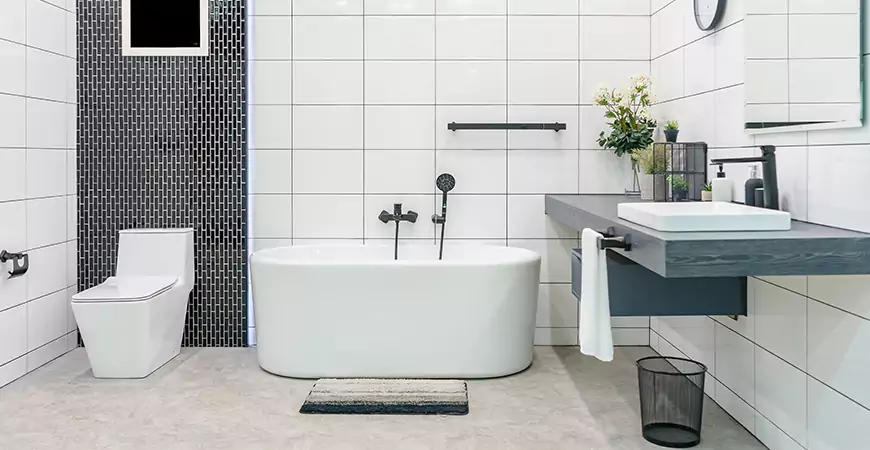 Contemporary Shower Remodel in PuntaGorda