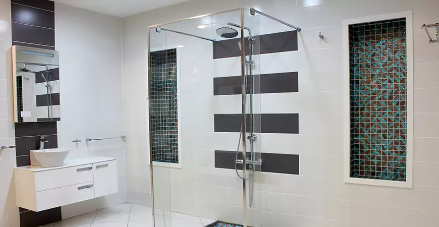 Modern Standing Shower Remodel in PuntaGorda