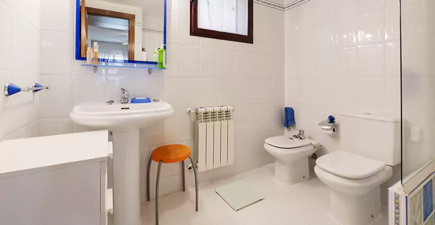 White Shower Remodel in PuntaGorda